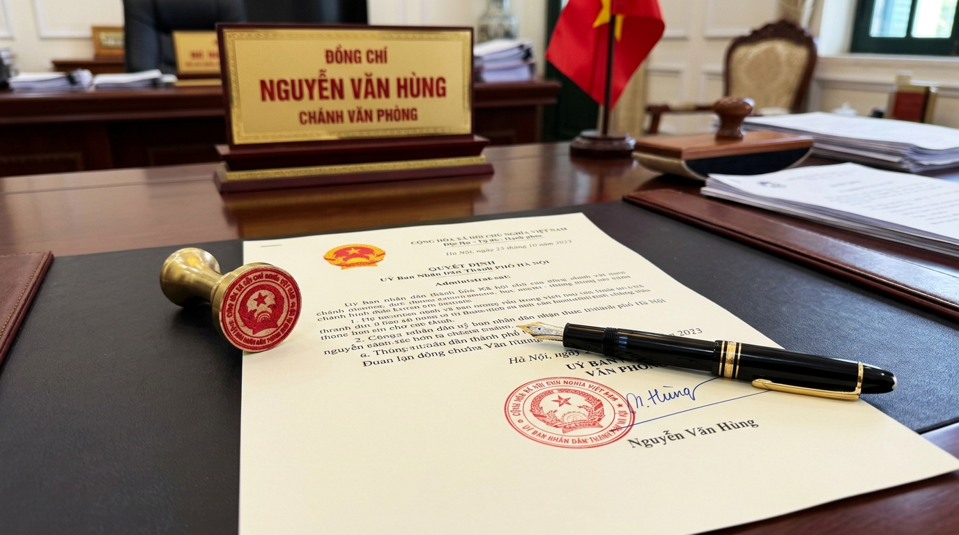 Quản lý và lưu trữ hồ sơ, tài liệu, con dấu